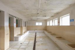 Shower area in the male section